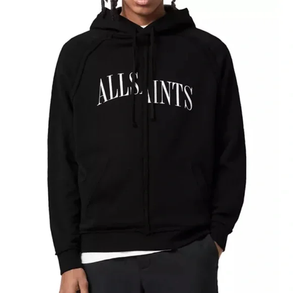 All Saints Diverge Oth Hoodie Black large - Picture 2 of 7